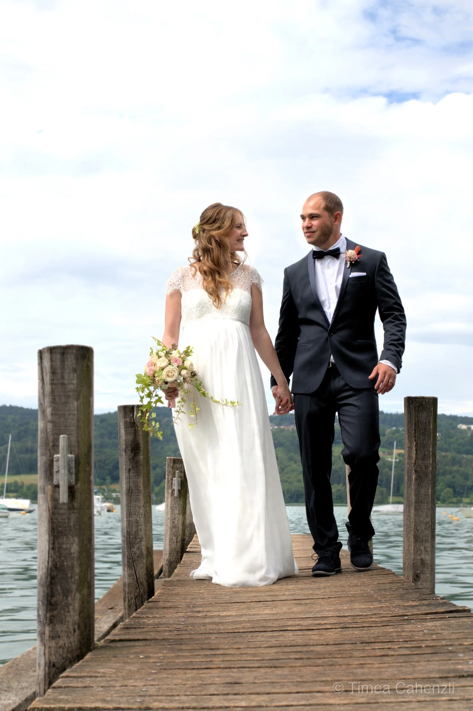 Hochzeitsfotograf Zürich Brautpaar am Zürichsee – Hochzeitsfotografie Zürich